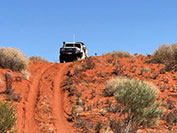 vehicle on dune